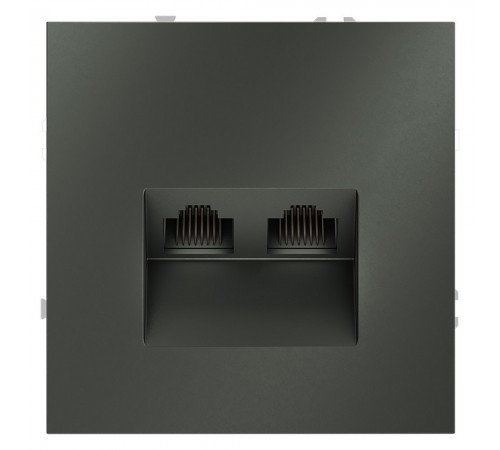 Розетка двойная Ethernet RJ-45 без рамки Voltum VLS060206 S70 Розетка двойная Ethernet RJ-45 без рамки Voltum VLS060206 S70