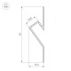 Профиль Arlight 023902 ARH-DECORE-S12-CAVE-F-2000 ANOD