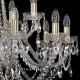 Подвесная люстра Bohemia Ivele Crystal 1402/10+5/300/G 1402