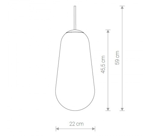 Плафон стеклянный Nowodvorski 8532 Cameleon PEAR L TR/G Плафон стеклянный Nowodvorski 8532 Cameleon PEAR L TR/G