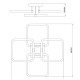 Потолочная люстра Escada 10279/4LED Tube