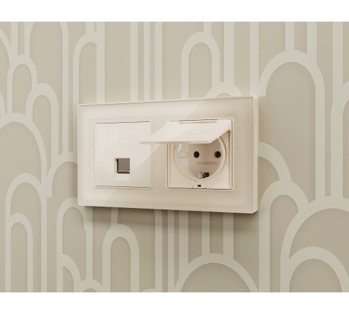Накладка для розетки RJ-11 или RJ-45 Ambrella Volt AP3120 Quant Накладка для розетки RJ-11 или RJ-45 Ambrella Volt AP3120 Quant
