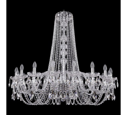 Подвесная люстра Bohemia Ivele Crystal 1402/18/400/h-105/Ni 1402 Подвесная люстра Bohemia Ivele Crystal 1402/18/400/h-105/Ni 1402