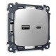Розетка 2хUSB type A и C без рамки Ambrella Volt MO411010 Quant