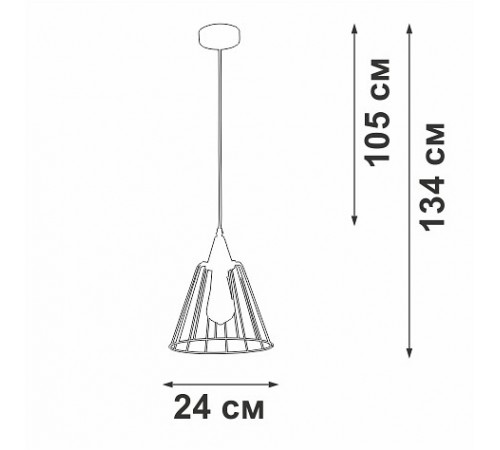 Подвесной светильник Vitaluce V2848-0/1S V2848 Подвесной светильник Vitaluce V2848-0/1S V2848