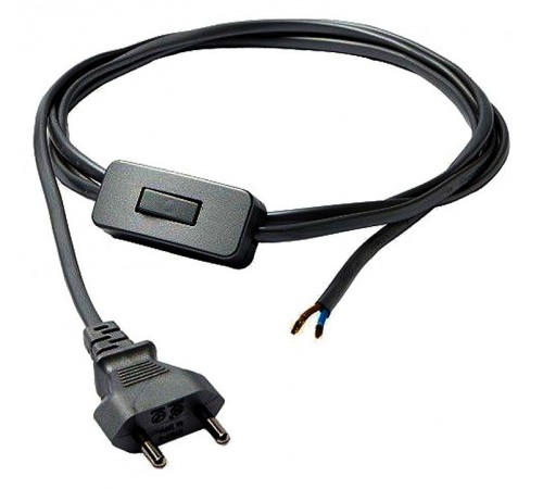 Сетевой провод с выключателем Nowodvorski 8611 Cameleon Cable WITH SWITCH BL Сетевой провод с выключателем Nowodvorski 8611 Cameleon Cable WITH SWITCH BL