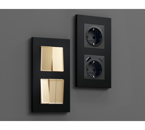Рамка на 2 поста Ambrella Volt AF250702 Qubi Рамка на 2 поста Ambrella Volt AF250702 Qubi