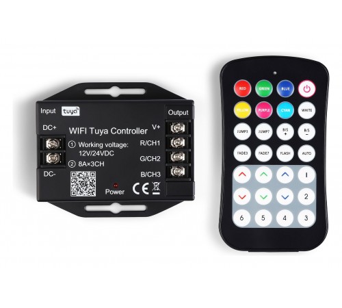Контроллер-регулятор цвета RGB с пультом ДУ Ambrella Light GS11551 GS Контроллер-регулятор цвета RGB с пультом ДУ Ambrella Light GS11551 GS