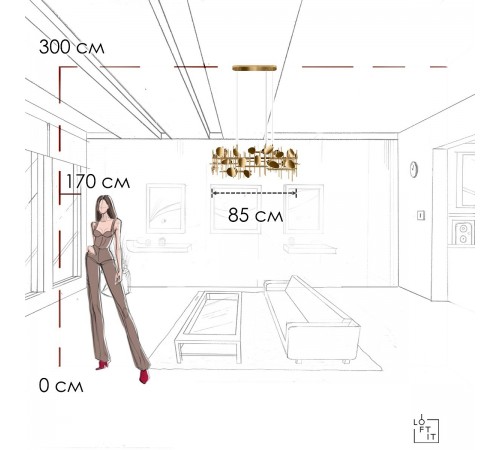 Подвесной светильник Loft it 10396/850R Escama Подвесной светильник Loft it 10396/850R Escama