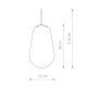 Плафон стеклянный Nowodvorski 8533 Cameleon PEAR M TR/G