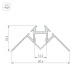 Профиль Arlight 023868 ARH-DECORE-S12-INT-2000 ANOD внутренний