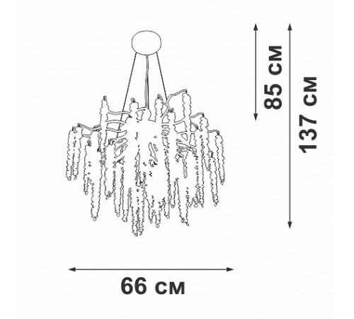Подвесная люстра Vitaluce V28551-9/7S V28551 Подвесная люстра Vitaluce V28551-9/7S V28551