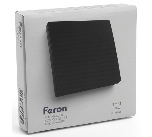 Выключатель беспроводной одноклавишный Feron 41722 Tm 81 Выключатель беспроводной одноклавишный Feron 41722 Tm 81