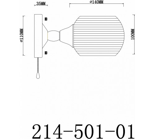 Бра Velante 214-501-01 Бра Velante 214-501-01