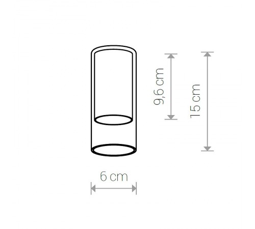 Плафон Nowodvorski 8544 Cameleon Cylinder S TR/BL Плафон Nowodvorski 8544 Cameleon Cylinder S TR/BL