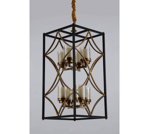 Подвесная люстра LUMINA DECO LDP 1223-8 BK+MD Quadrato Подвесная люстра LUMINA DECO LDP 1223-8 BK+MD Quadrato