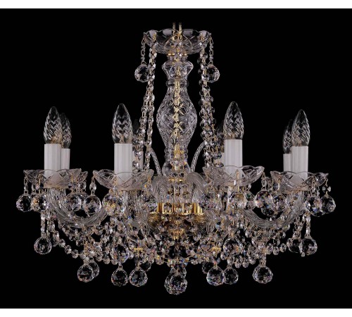 Подвесная люстра Bohemia Ivele Crystal 1411/8/195/G/Balls 1411