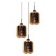 Подвесной светильник LUMINA DECO LDP 6811-3 RD GD Alacosmo