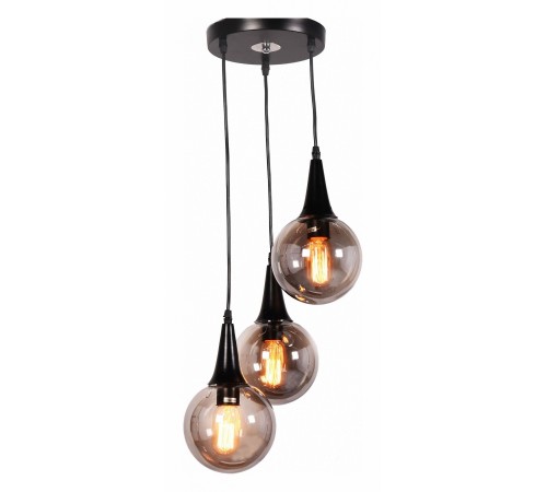 Подвесной светильник LUMINA DECO LDP 11191-3 BK Rocherro Подвесной светильник LUMINA DECO LDP 11191-3 BK Rocherro