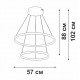 Подвесной светильник Vitaluce V2691DT-0/2S V2691DT