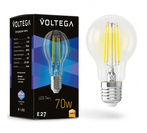 Лампа светодиодная Voltega 7225 General purpose bulb E27 7W Лампа светодиодная Voltega 7225 General purpose bulb E27 7W