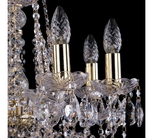 Подвесная люстра Bohemia Ivele Crystal 1413/8/165/G/Tube 1413 Подвесная люстра Bohemia Ivele Crystal 1413/8/165/G/Tube 1413