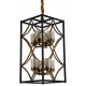 Подвесная люстра LUMINA DECO LDP 1223-8 BK+MD Quadrato