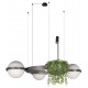 Подвесная люстра Loft it 10121/3 Dark grey Jardin