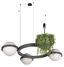 Подвесная люстра Loft it 10121/3 Dark grey Jardin