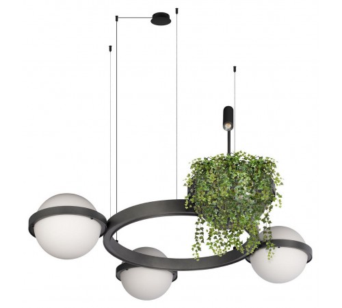 Подвесная люстра Loft it 10121/3 Dark grey Jardin