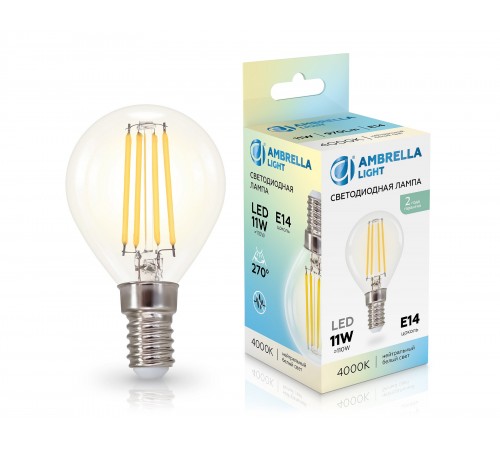 Лампа светодиодная Ambrella Light 451134 G45 Лампа светодиодная Ambrella Light 451134 G45