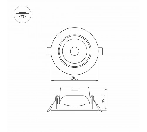 Встраиваемый светильник Arlight 032309 POLAR