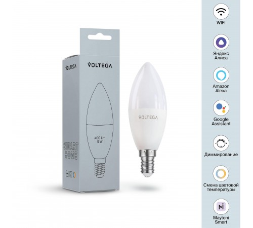 Лампа светодиодная с управлением через Wi-Fi Voltega 2427 Wi-Fi bulbs Лампа светодиодная с управлением через Wi-Fi Voltega 2427 Wi-Fi bulbs