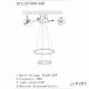 Подвесной светильник iLedex 10112P/2-39W-3000K (6/4) BR Axis