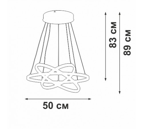 Подвесной светильник Vitaluce V2515DT-8/3S V2515DT Подвесной светильник Vitaluce V2515DT-8/3S V2515DT