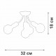 Потолочная люстра Vitaluce V3927-1/4PL V3927