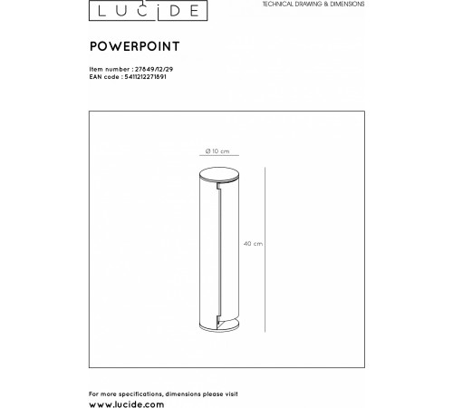 Блок розеток наземный Lucide 27849/12/29 Powerpoint Блок розеток наземный Lucide 27849/12/29 Powerpoint