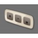 Накладка для розетки RJ-11 или RJ-45 Ambrella Volt OP6420 Quant