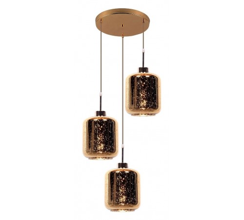 Подвесной светильник LUMINA DECO LDP 6811-3 RD GD Alacosmo Подвесной светильник LUMINA DECO LDP 6811-3 RD GD Alacosmo