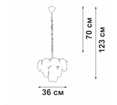 Подвесная люстра Vitaluce V5888-8/7 V5888 Подвесная люстра Vitaluce V5888-8/7 V5888