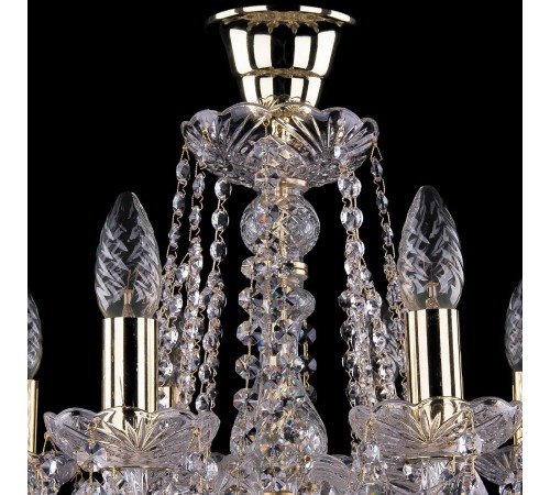 Подвесная люстра Bohemia Ivele Crystal 1413/8/165/G/Tube 1413 Подвесная люстра Bohemia Ivele Crystal 1413/8/165/G/Tube 1413