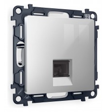 Розетка Ethernet RJ-45 и со шторками, без рамки Ambrella Volt MA412010 Quant