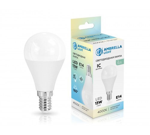 Лампа светодиодная Ambrella Light 451314 G45 Лампа светодиодная Ambrella Light 451314 G45