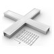Соединитель угловой X-образный накладной Arlight 030127 S-LUX