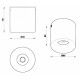 Накладной светильник iLedex 108-7W-D80-4000K-24DG-WH Metrica