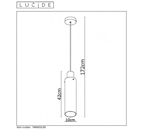 Подвесной светильник Lucide 74404/01/65 Orlando Подвесной светильник Lucide 74404/01/65 Orlando