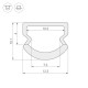 Профиль Arlight 023303 WPH-LINE-1210R-2000 OPAL