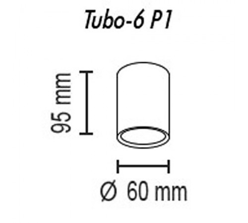 Накладной светильник TopDecor Tubo6 P1 27 Tubo6 Накладной светильник TopDecor Tubo6 P1 27 Tubo6