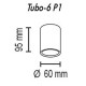 Накладной светильник TopDecor Tubo6 P1 27 Tubo6