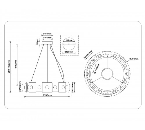 Подвесной светильник Ambrella Light LH31027 LH